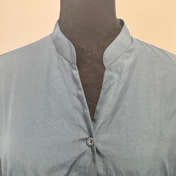 MNG Mango Oversized Ruffle Tunic Teal - Picture 4 of 11